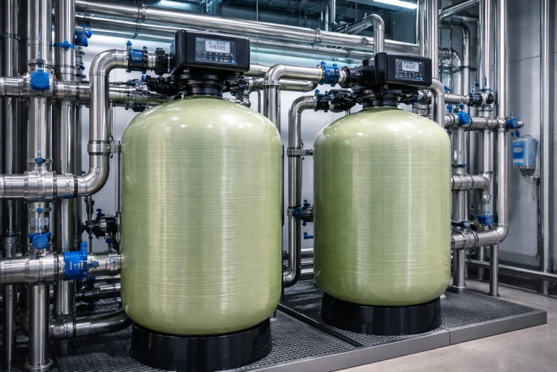 Tanques suavizadores de agua FRP para eliminación de dureza en industria